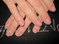 glitter acryl french